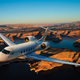 Illustration for article titled New Gulfstream jets flight deck looks like a sci-fi spaceship cockpit